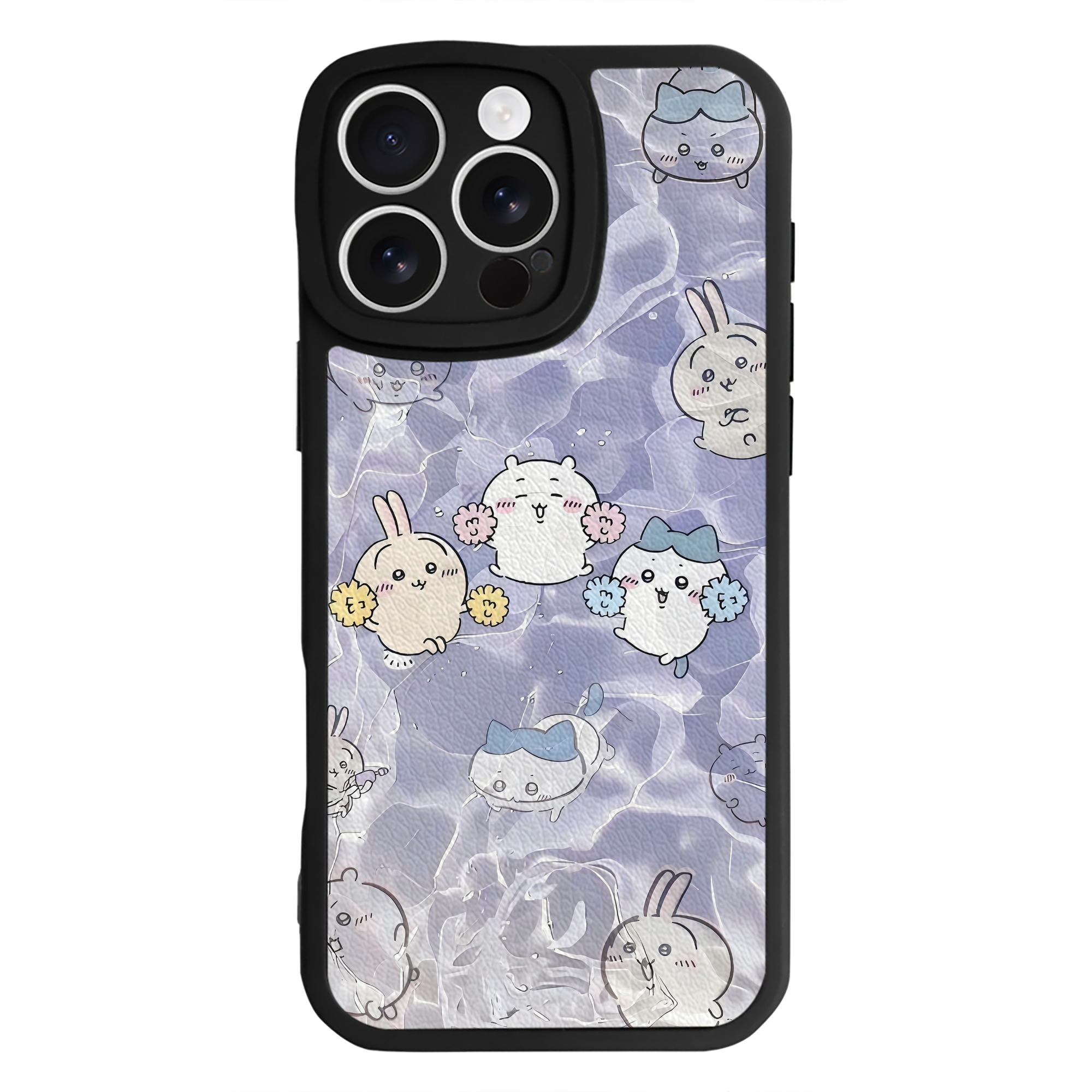 （画像用） ちいかわ Chii-kawa 【iPhone 16シリーズ対応】シリコンスマホケース（レザー調） 材質：シリコン
